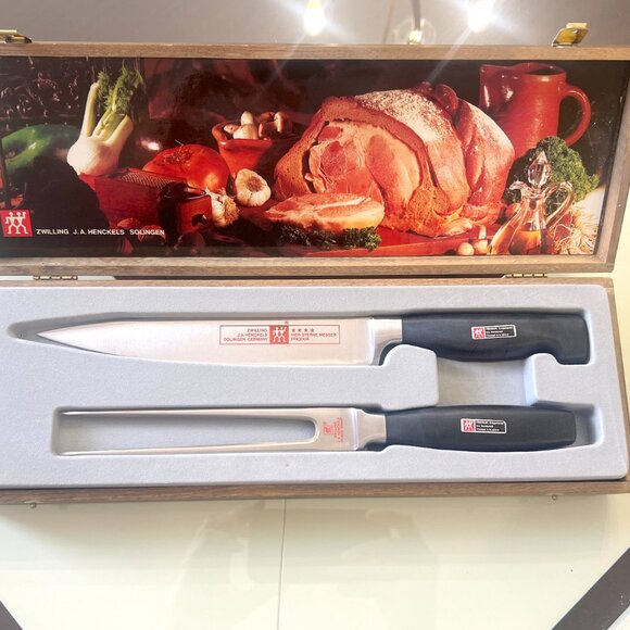 J.A. Henckels German Made boxed 5-star carving set! Extremely Rare! - Picture 3 of 16